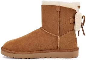 (Women) UGG Classic Dudble Bow Mini 'Brown' 1103652-CHE (Women) UGG Classic Dudble Bow Mini 'Brown' 1103652-CHE
