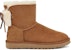 (W) UGG Classic Double Bow Mini 'Coklat' 1103652-CHE