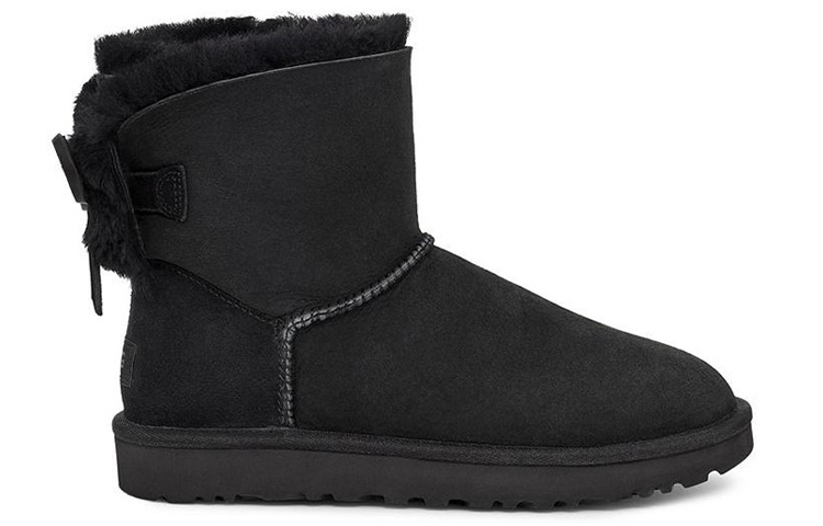 Order (W) Botas de Nieve UGG Classic Double Bow Mini Negras 1103652-BLK