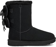 (W) UGG クラシックダブルボウショート(ブラック) 1127131-BLK Order (W) UGG クラシックダブルボウショート(ブラック) 1127131-BLK