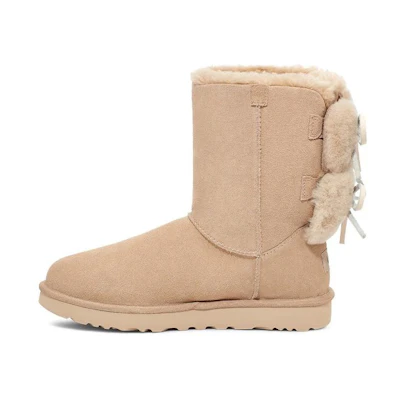 (W) UGG Classic Double Bow Short Boot 'Mustard Seed'