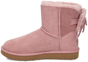 (Women) UGG Classic Dudble Bow Mini 'Pink' 1103652-PCRY (Women) UGG Classic Dudble Bow Mini 'Pink' 1103652-PCRY