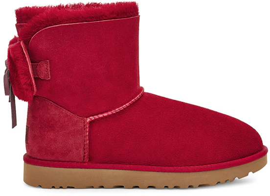 (Women) UGG Classic Dudble Bow Mini Snow Boots Red 1103652-KSS Order (Women) UGG Classic Dudble Bow Mini Snow Boots Red 1103652-KSS