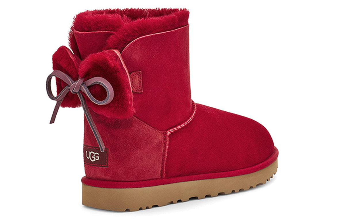 Shop (Women) UGG Classic Dudble Bow Mini Snow Boots Red 1103652-KSS