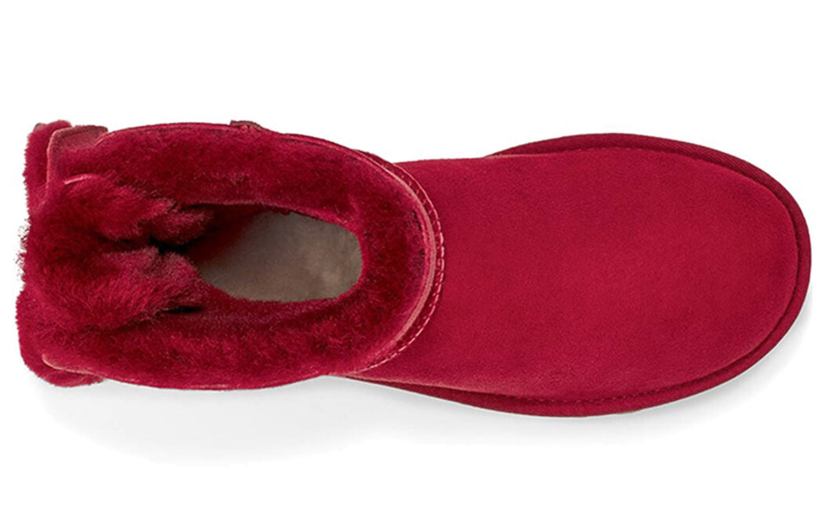 Purchase (Women) UGG Classic Dudble Bow Mini Snow Boots Red 1103652-KSS