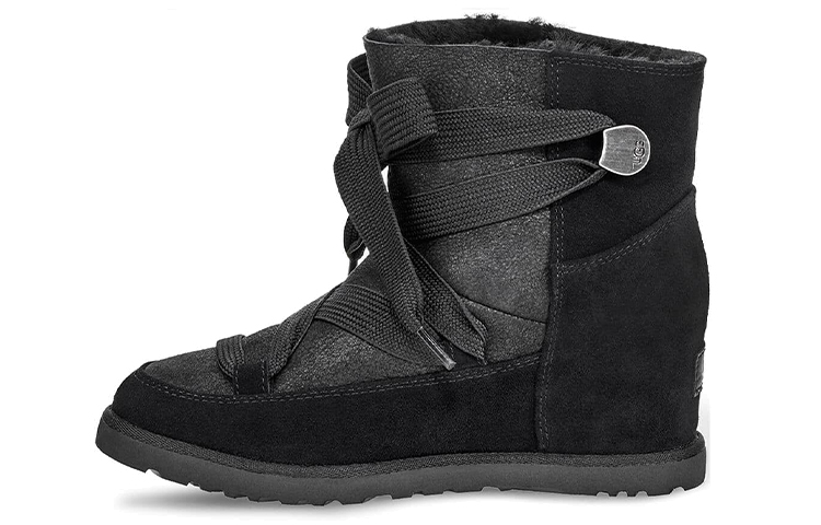 Buy (W) UGG Classic Femme Boot Salju Hitam dengan Tali 1104612-BLK
