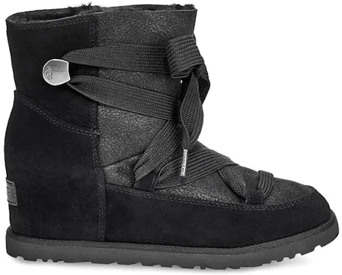 (W) UGG Classic Femme Boot Salju Hitam dengan Tali 1104612-BLK Order (W) UGG Classic Femme Boot Salju Hitam dengan Tali 1104612-BLK