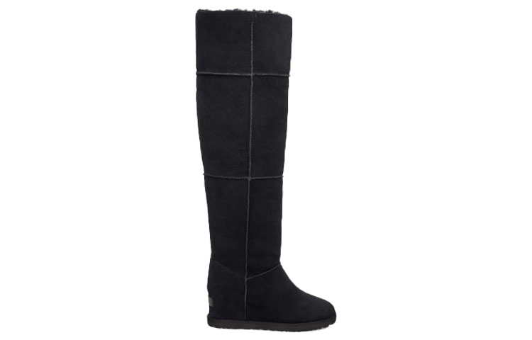 Lookbook (W) UGG Classic Femme Otk Sepatu Tinggi Hitam 1104610-BLK