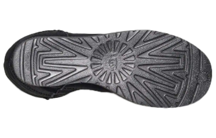 Sizing (W) UGG Classic Femme Otk Sepatu Tinggi Hitam 1104610-BLK