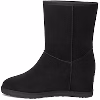 (Women) UGG Classic Femme Short Suede Black 1104611-BLK (Women) UGG Classic Femme Short Suede Black 1104611-BLK