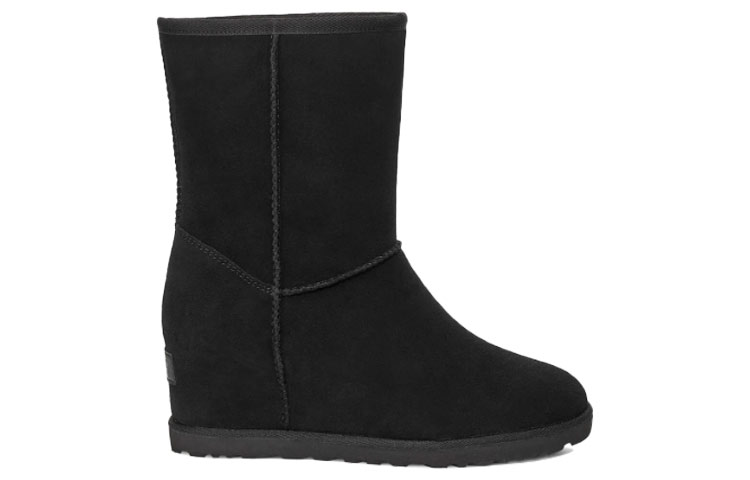 (W) UGG Classic Femme Short Suede Black 圖 2