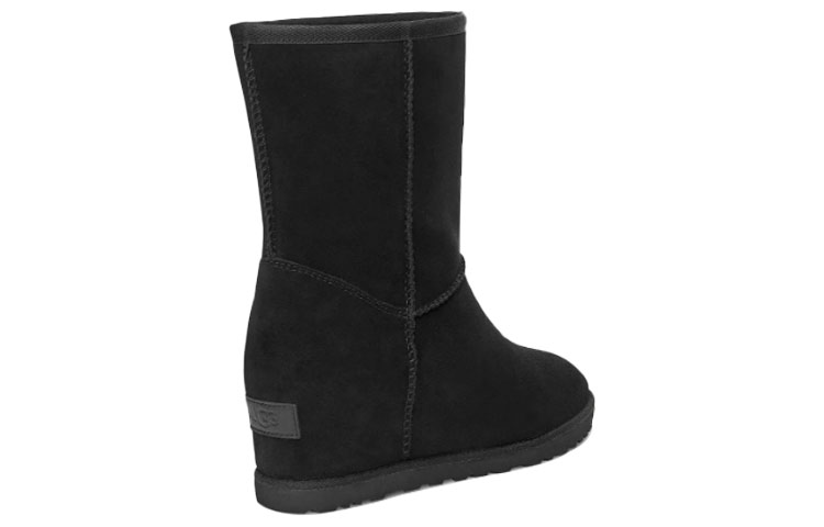 Shop (W) UGG Classic Femme Pendek Suede Hitam 1104611-BLK