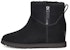 (W) UGG Classic Femme Zip Mini But Salji Hitam 1117535-BLK