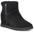 Order (W) UGG Classic Femme Sepatu Bot Salju Mini Zip Hitam 1117535-BLK