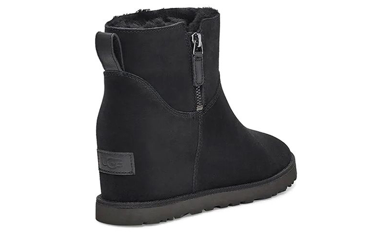Lookbook (W) UGG Classic Femme Sepatu Bot Salju Mini Zip Hitam 1117535-BLK