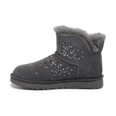 (W) UGG Classic Galaxy Bling Mini 'Charcoal'