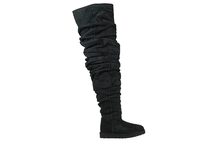 Order (W) UGG クラシックハイ トップ (ブラックスエード) 11953283-BLK