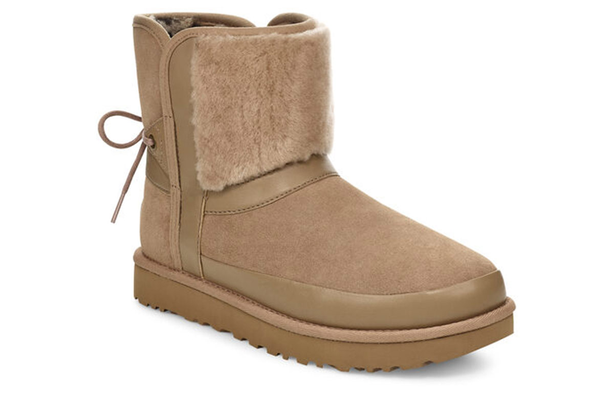 (W) UGG Classic Leopard Lined Bow 'Brown' 圖 3