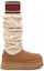 Lookbook (W) UGG Bota Alta Clásica 'Sweater Marrón Blanco Rojo' 1144044-CHE