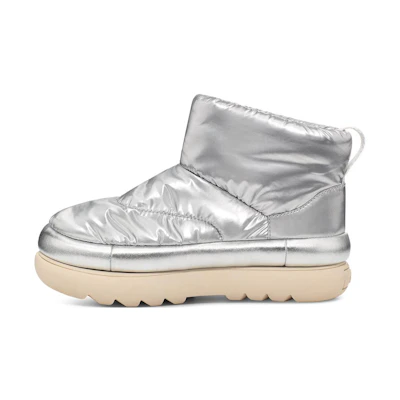 (W) UGG Classic Maxi Mini Boot Metallic Silver