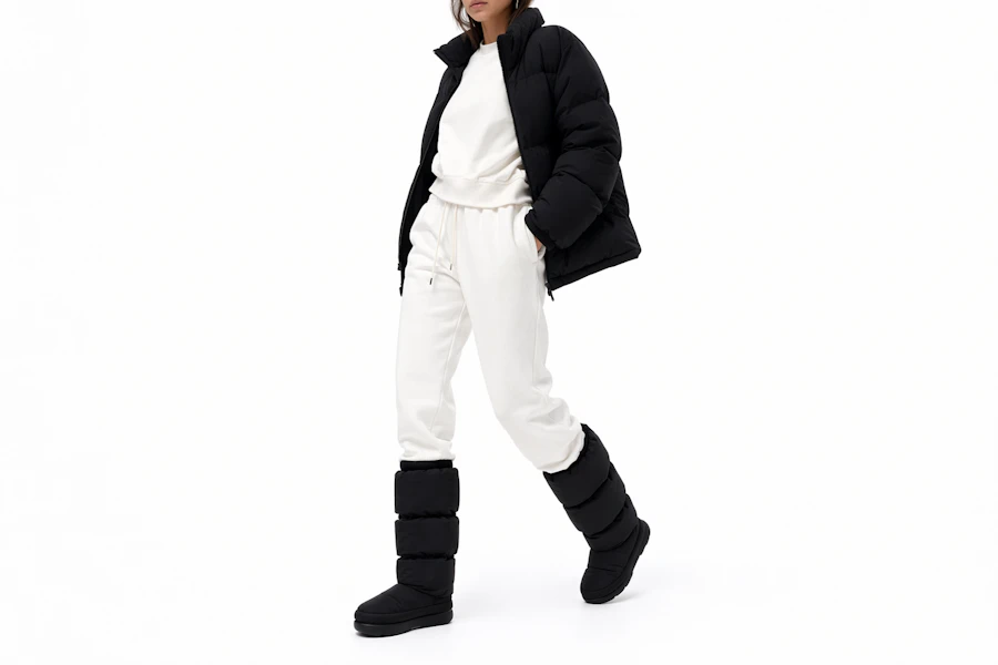 UGG 聚酯纖維 羽絨舒適個性 高筒靴 女款 黑色 Order UGG 聚酯纖維 羽絨舒適個性 高筒靴 女款 黑色
