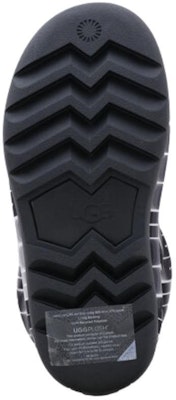 (Women) UGG Classic Maxi Wavelength Short Boot 'Black White' 1134610-BWHT 3