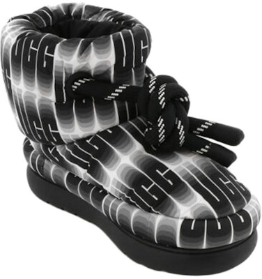 (Women) UGG Classic Maxi Wavelength Short Boot 'Black White' 1134610-BWHT Shop (Women) UGG Classic Maxi Wavelength Short Boot 'Black White' 1134610-BWHT