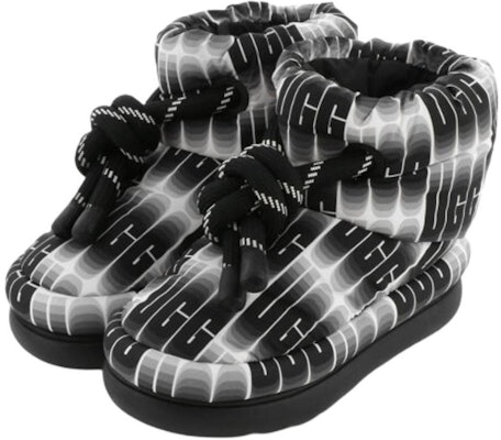 (Women) UGG Classic Maxi Wavelength Short Boot 'Black White' 1134610-BWHT Purchase (Women) UGG Classic Maxi Wavelength Short Boot 'Black White' 1134610-BWHT