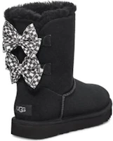Purchase (Women) UGG Checkered Bow Snow Boots 'Black' 1138131-BLK