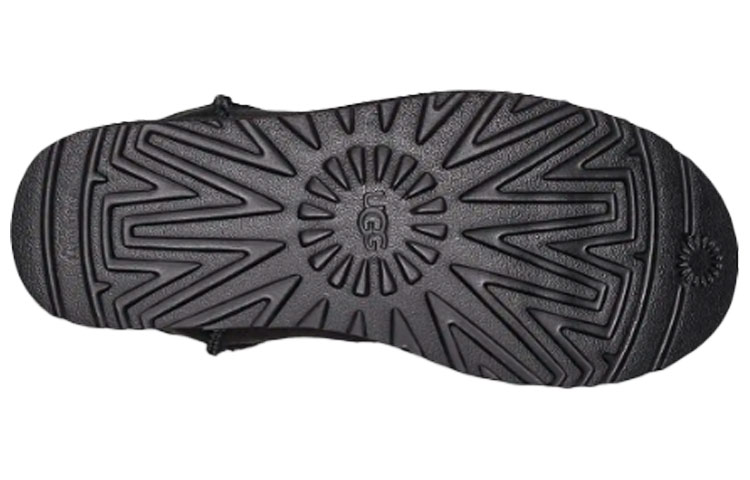 (W) UGG Classic Mini II Graphic Logo High Top Fleece Lined Black 圖 6