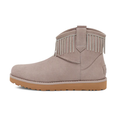 (W) UGG Classic Mini Fringe 'Grey'