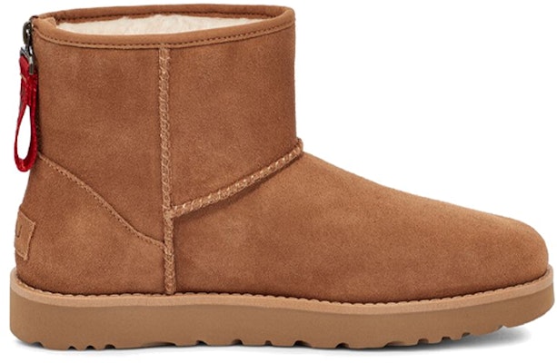 (W) UGG Classic Mini Logo Zip 'Chestnut' Cokelat 1122671-CHE Order (W) UGG Classic Mini Logo Zip 'Chestnut' Cokelat 1122671-CHE