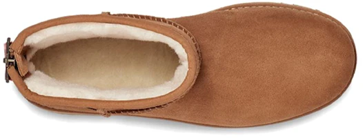 Shop UGG CLASSIC MINI 牛反絨 時尚加絨 短中筒 雪地靴 女款 栗色