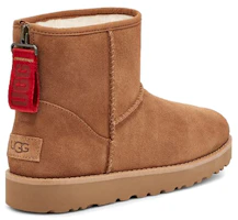 Purchase UGG CLASSIC MINI 牛反絨 時尚加絨 短中筒 雪地靴 女款 栗色