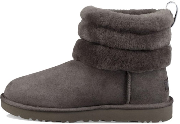(W) UGG Classic Mini Fluff Quilted Boot Lapisan Fleece Kelabu Coklat 1098533-CHRC Buy (W) UGG Classic Mini Fluff Quilted Boot Lapisan Fleece Kelabu Coklat 1098533-CHRC