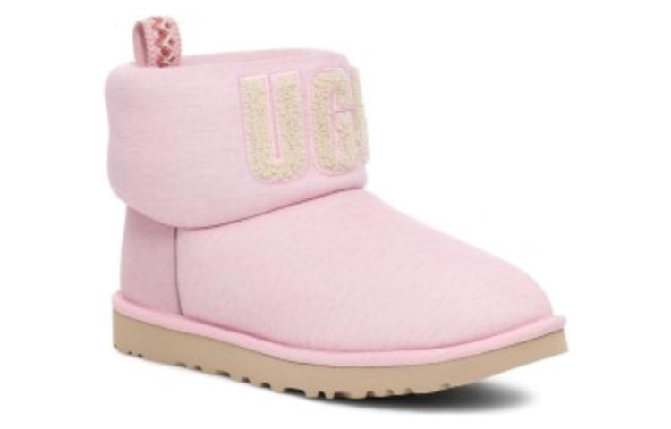 (W) UGG Classic Mini Fur Jersey Cozy Boot 'Pink' 圖 3