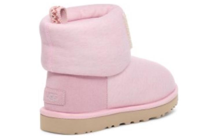 (W) UGG Classic Mini Fur Jersey Cozy Boot 'Pink' 圖 4