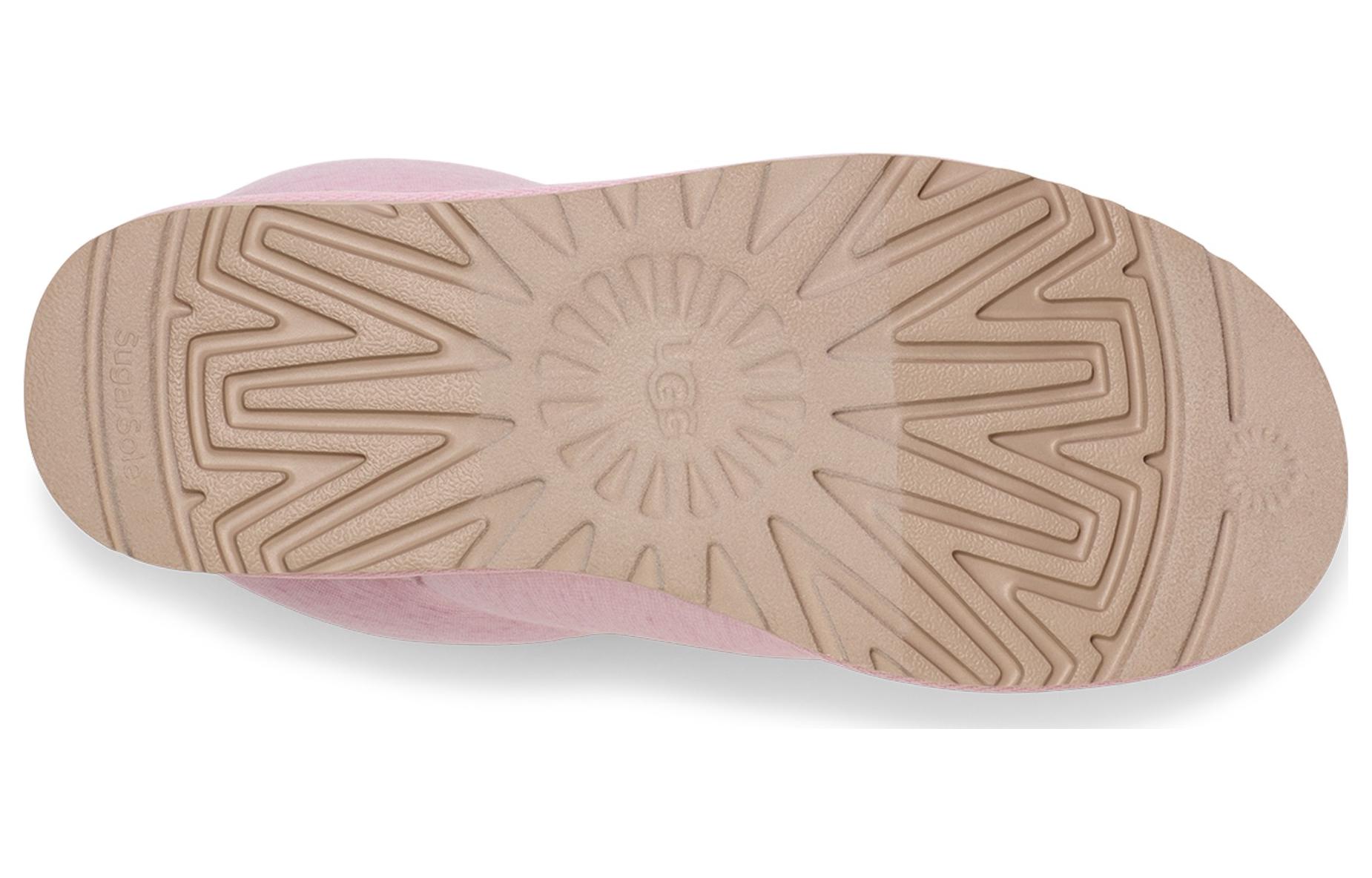 (W) UGG Classic Mini Fur Jersey Cozy Boot 'Pink' 圖 6