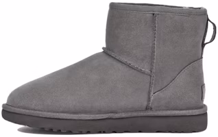 (Women) UGG Classic Mini UGG Rubber Logo 'Grey' 1108231-GREY (Women) UGG Classic Mini UGG Rubber Logo 'Grey' 1108231-GREY