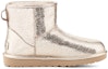 Order UGG CLASSIC MINI 羊皮 舒適保暖 低筒 雪地靴 女款 淺金色