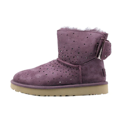 (W) UGG Classic Mini Stargirl Bow Port 'Purple'