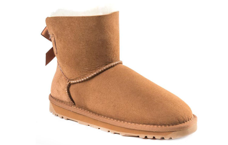 (W) UGG Classic Mini Bailey Bow Brown 圖 3