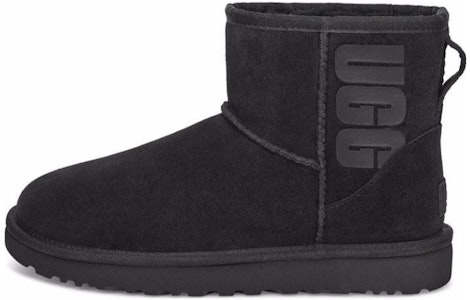 (W) UGG Classic Mini Logo Getah 'Hitam' 1108231-BLK Buy (W) UGG Classic Mini Logo Getah 'Hitam' 1108231-BLK