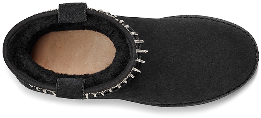 (W) UGG クラシックミニ フリンジ (ブラック) 1127454-BLK Purchase (W) UGG クラシックミニ フリンジ (ブラック) 1127454-BLK