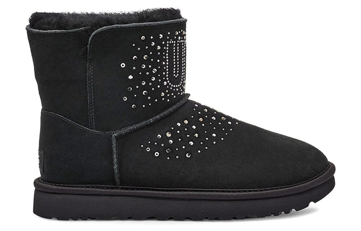 Order (W) UGG Classic Bling Mini 'Hitam' 1112494-BLK