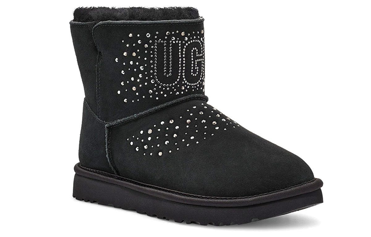 Lookbook (W) UGG Classic Bling Mini 'Hitam' 1112494-BLK