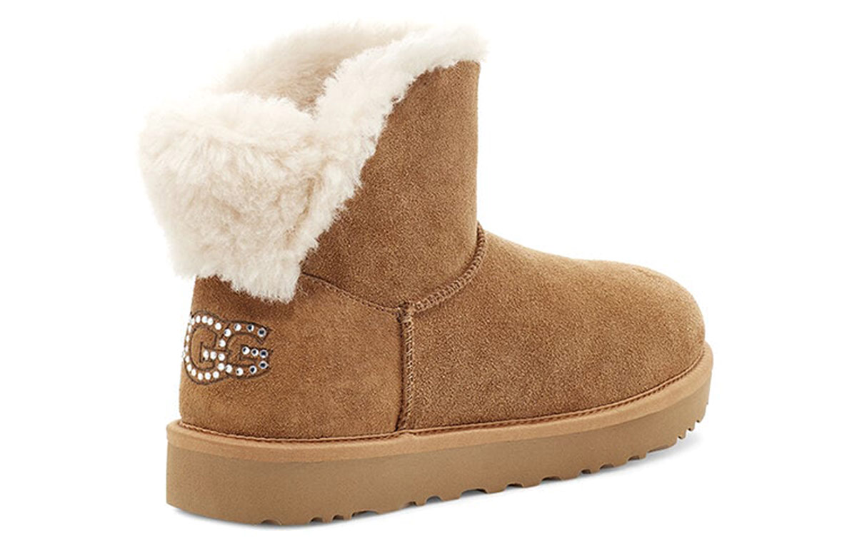 Shop (W) UGG Classic Bling Mini 'Coklat Kastanye' 1118839-CHE