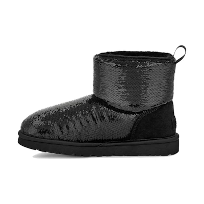(W) UGG Classic Mini Boot Mirror Ball Black