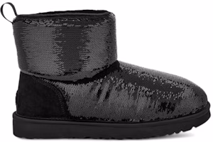 (Women) UGG Classic Mini Boot Mirror Ball Black 1151291-BLK (Women) UGG Classic Mini Boot Mirror Ball Black 1151291-BLK