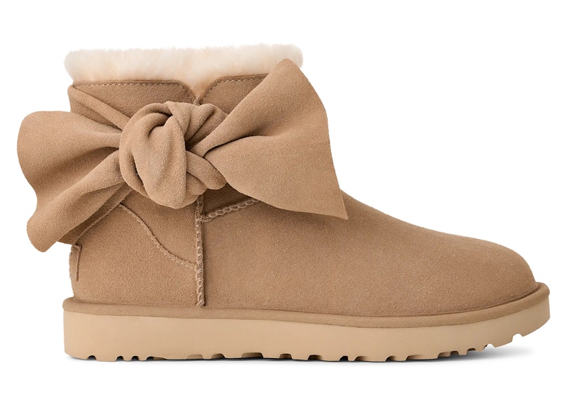 (Women) UGG Classic Mini Bow Boot 'Sand' 1176310-SAN